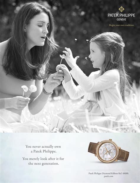 pubblicità patek philippe|patek philippe watch advertising.